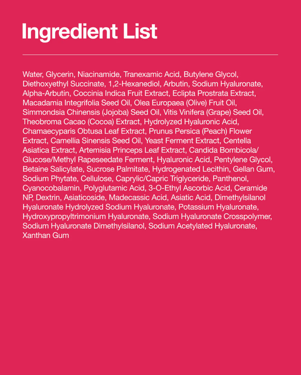 Sérum NIACINAMIDE 10% + TXA 4%